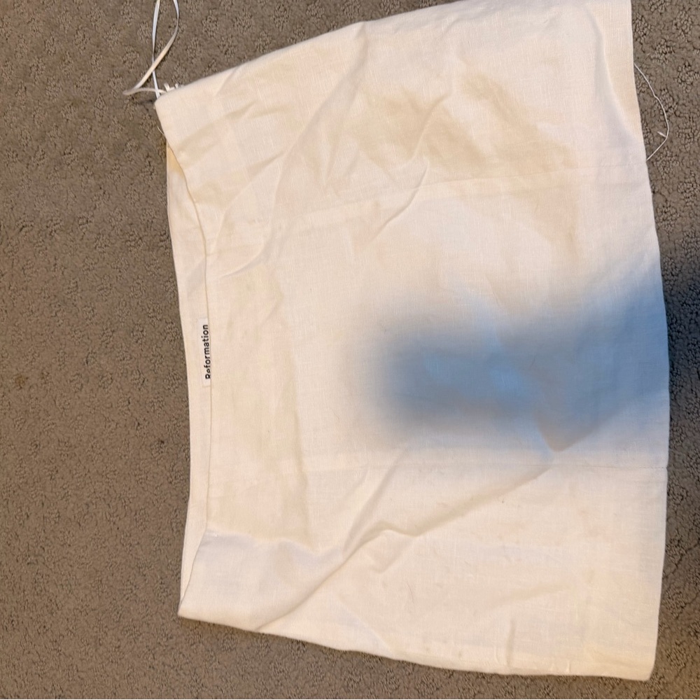 Reformation White Mini Skirt